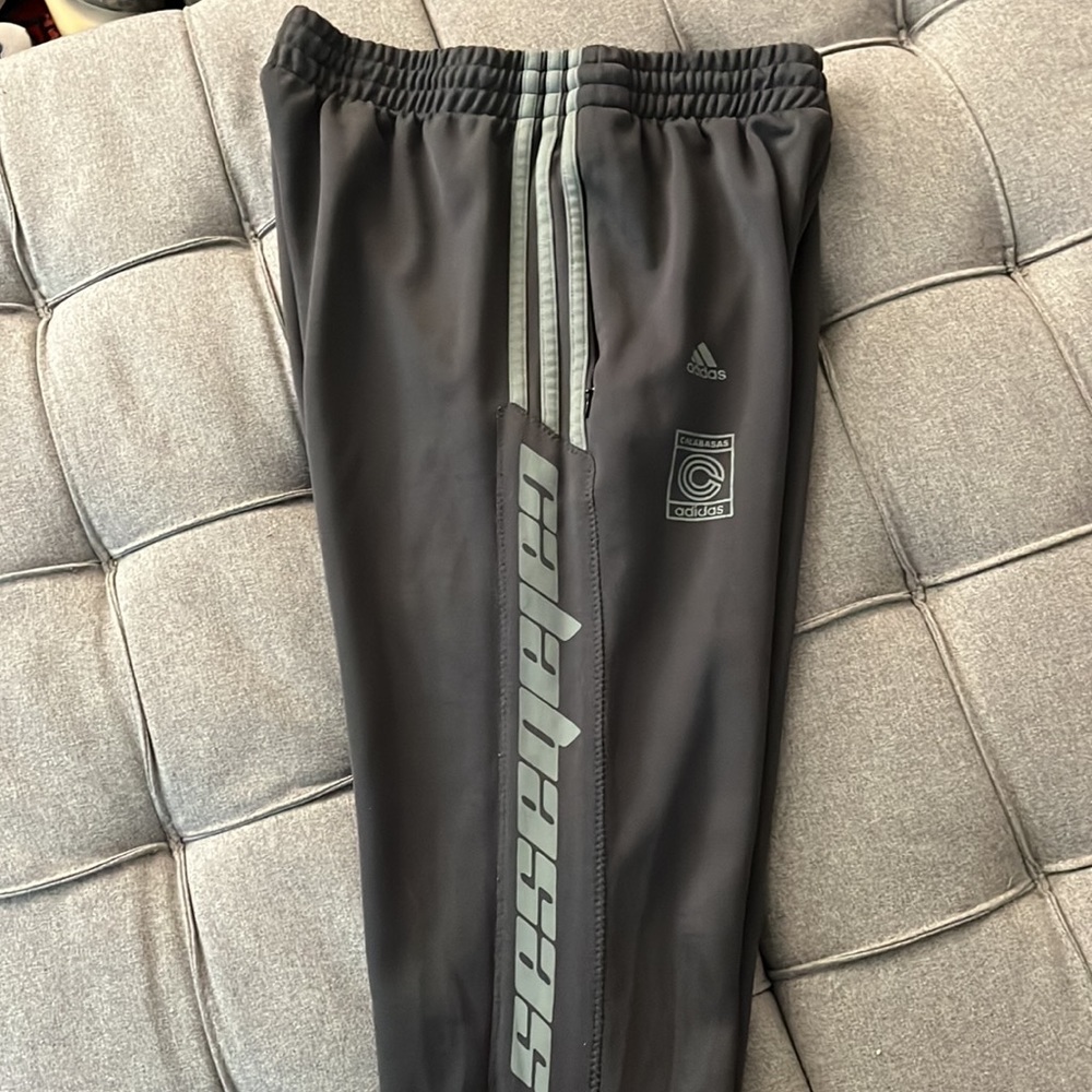 Calabasas Adidas Yeezy mens wolf grey medium track pants